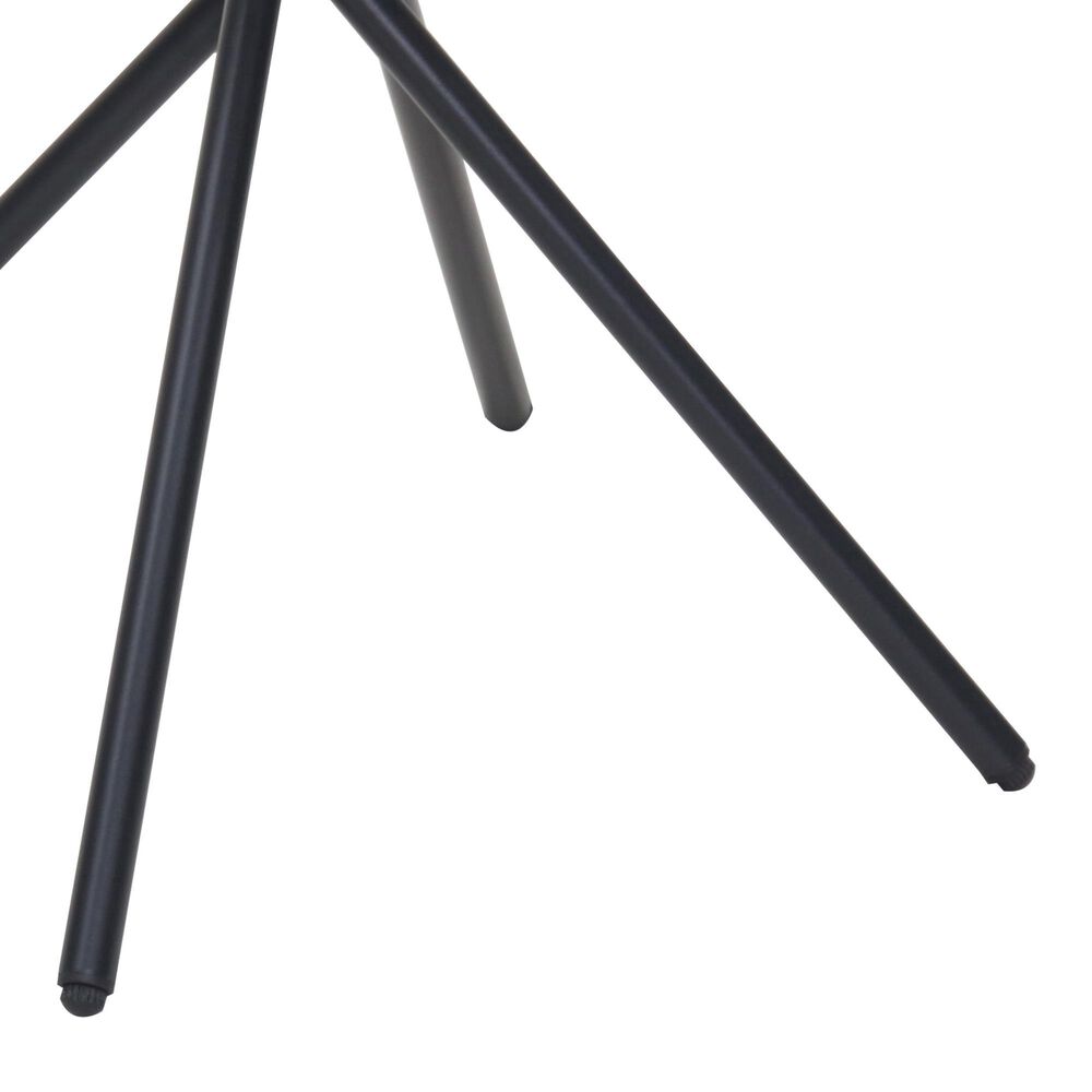 Hearth and Haven 3-Piece Outdoor Round Bistro Set with Beige Cushion in Black, , large