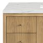 James Martin Vanities Hudson 48" Single Bathroom Vanity in Light Natural Oak with 3 cm Ethereal Noctis Quartz Top and Rectangular Sink, , large