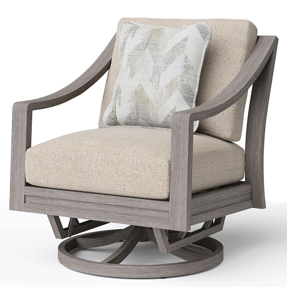 Clear Creek Collection Vestavia Outdoor Swivel Glider Club Chair in Ladybug Honey, , large