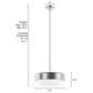 Hunter Station 2-Light Pendant in Brushed Nickel, , large