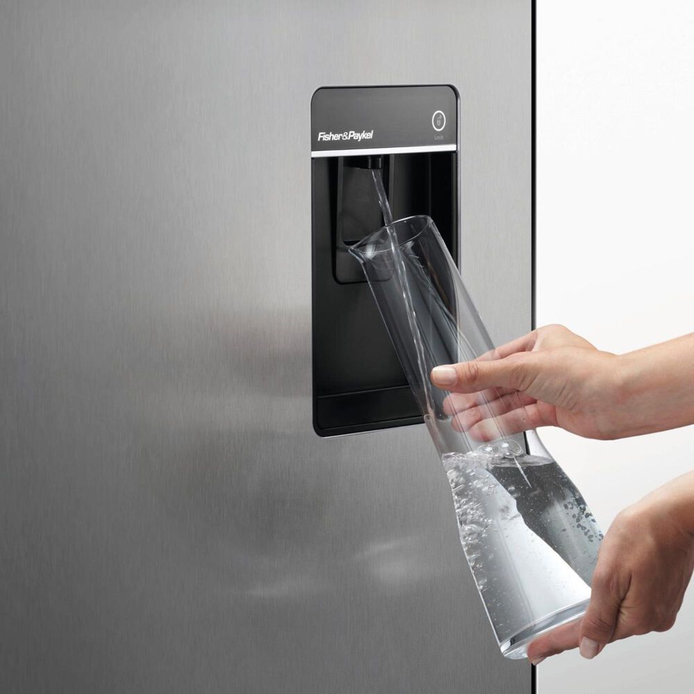Fisher &amp; Paykel 17.0 Cu. Ft. 3-Door French Door Refrigerator with Ice and Water in Stainless Steel, , large