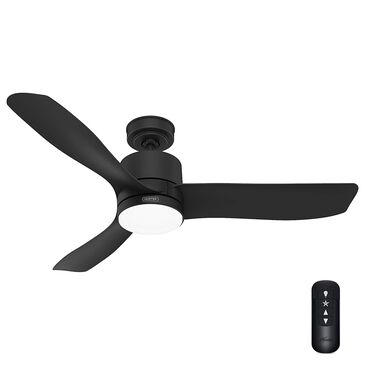 Hunter Bolsa 52" Ceiling Fan with LED Light in Matte Black, , large