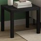 HOMLUX 20" Square Parsons Side Table in Black, , large
