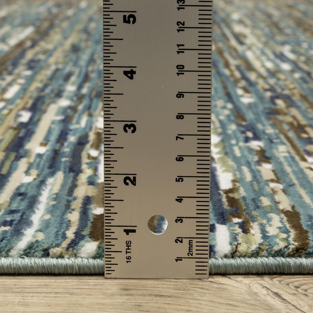 Oriental Weavers Reed 3&#39;3&quot; x 5&#39; Blue and Multicolor Area Rug, , large