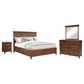 Hawthorne Furniture San Mateo 4 Piece Queen Storage Bedroom Set in Tuscan, , large