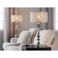 LumiSource Topaz Metal Table Lamp in Polished Nickel and Clear, , large