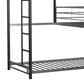 Furniture of America Hatch Twin Triple Bunk Bed in Sand Black and Silver, , large