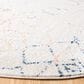 Safavieh Tulum 5" Round Ivory and Blue Area Rug, , large