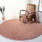 Safavieh August Shag 6"7" Round Rose Area Rug, , large