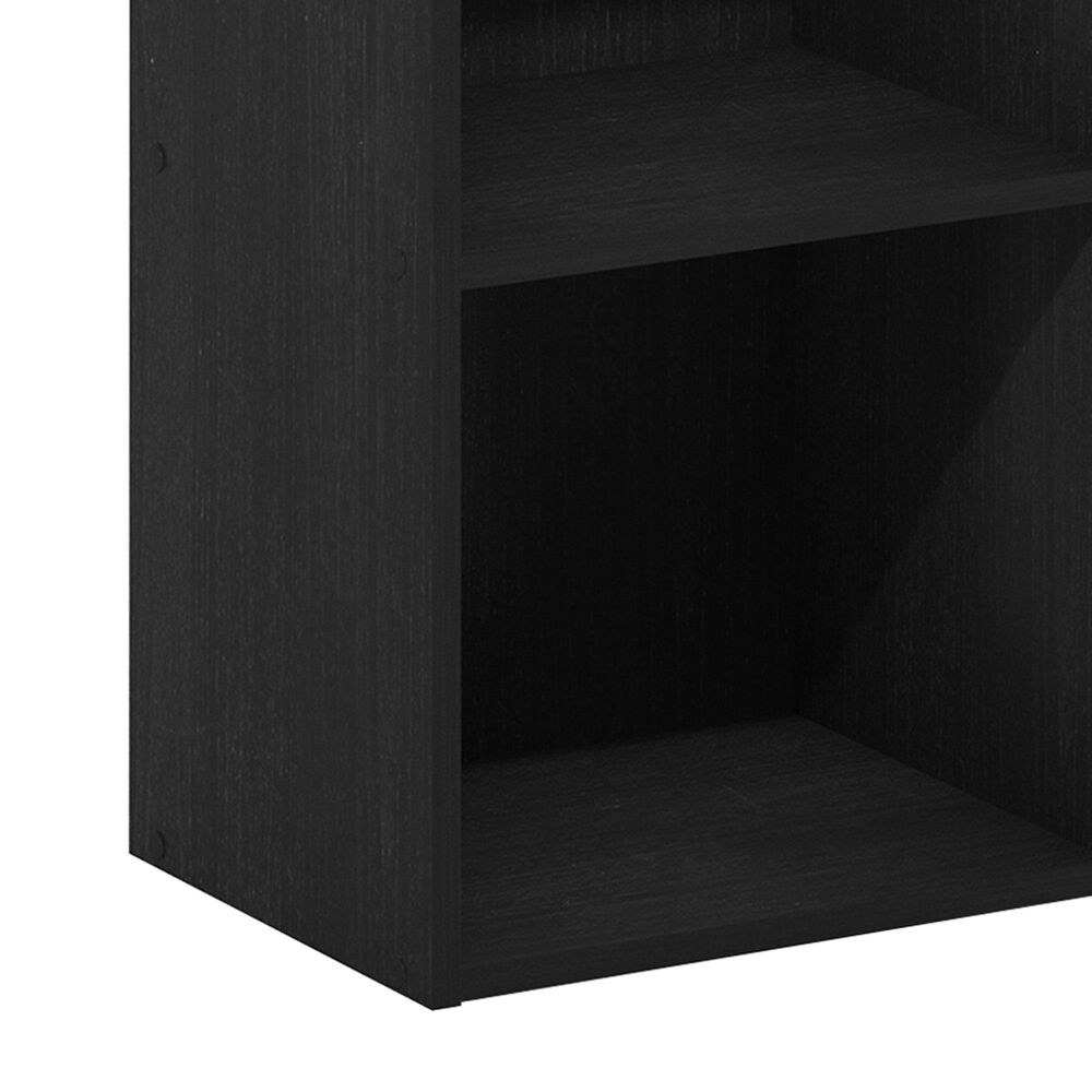 HOMLUX 3-Tier Open Shelf Bookcase in Blackwood, , large