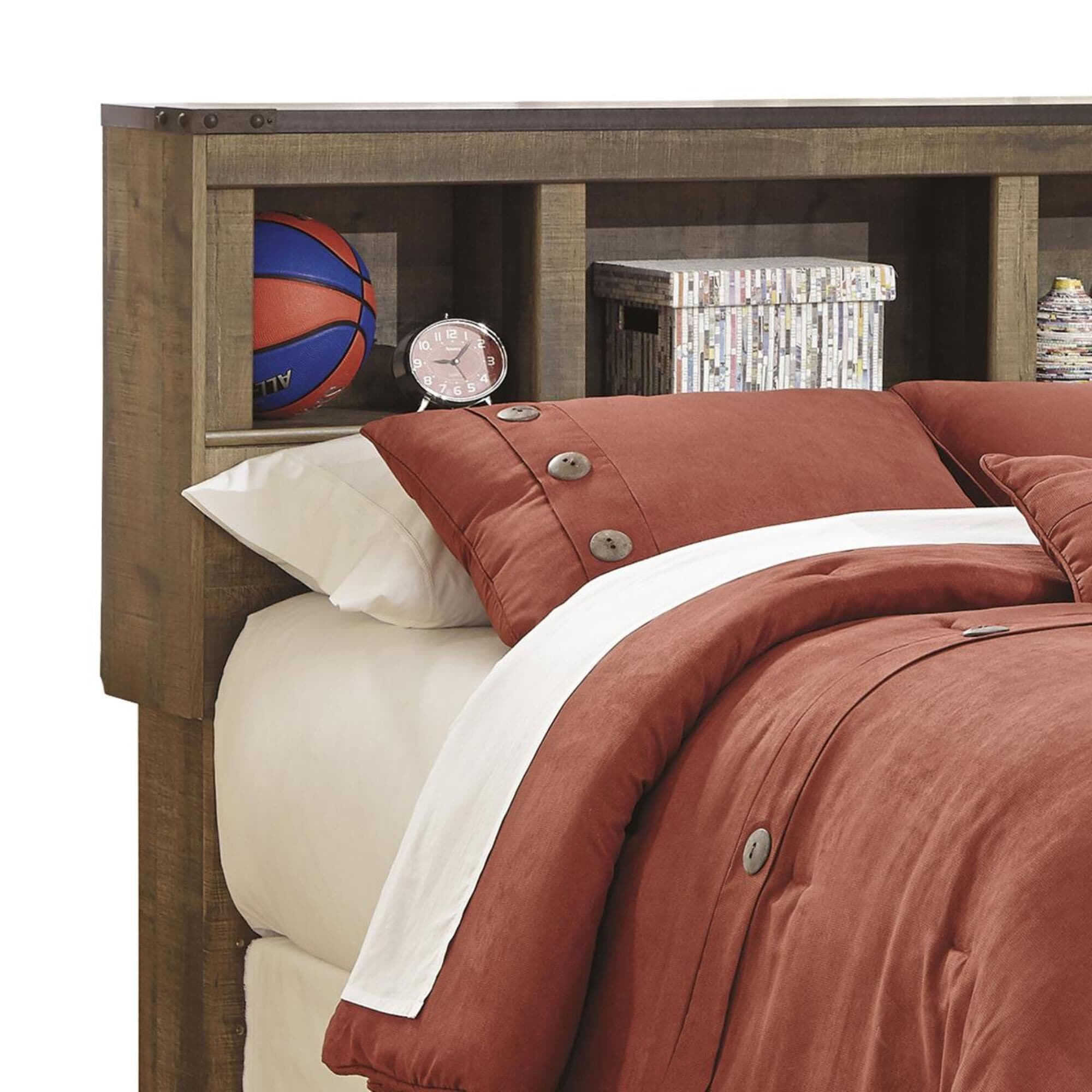 Signature Design by Ashley Trinell Full Bookcase Headboard in