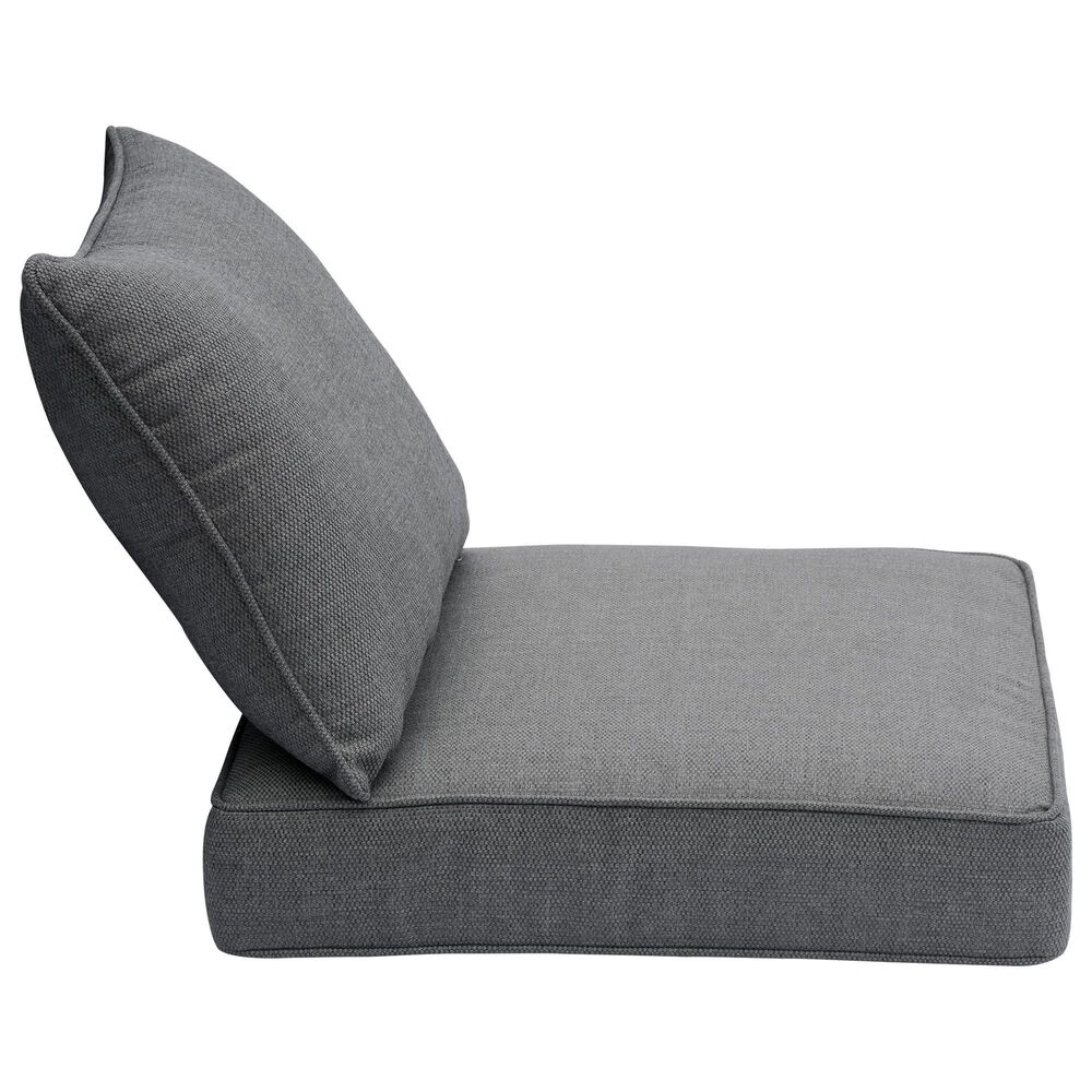 HOMLUX 24" x 24" Outdoor Seat Cushion and Back Cushion Set in Dark Gray, , large