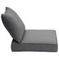 HOMLUX 24" x 24" Outdoor Seat Cushion and Back Cushion Set in Dark Gray, , large