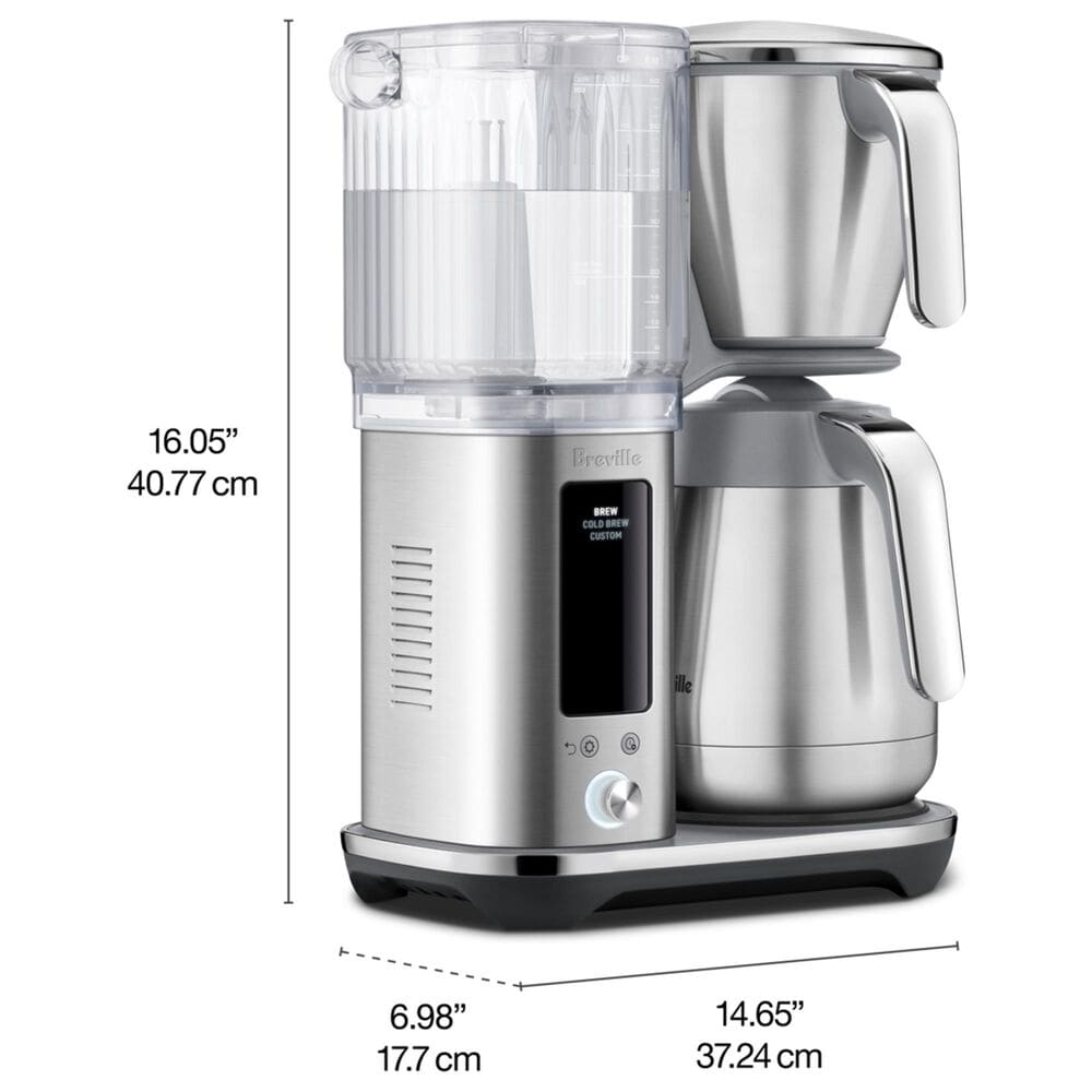 Breville Luxe Brewer 12-Cup Drip Coffee Maker with Thermal Carafe in Brushed Stainless Steel, , large