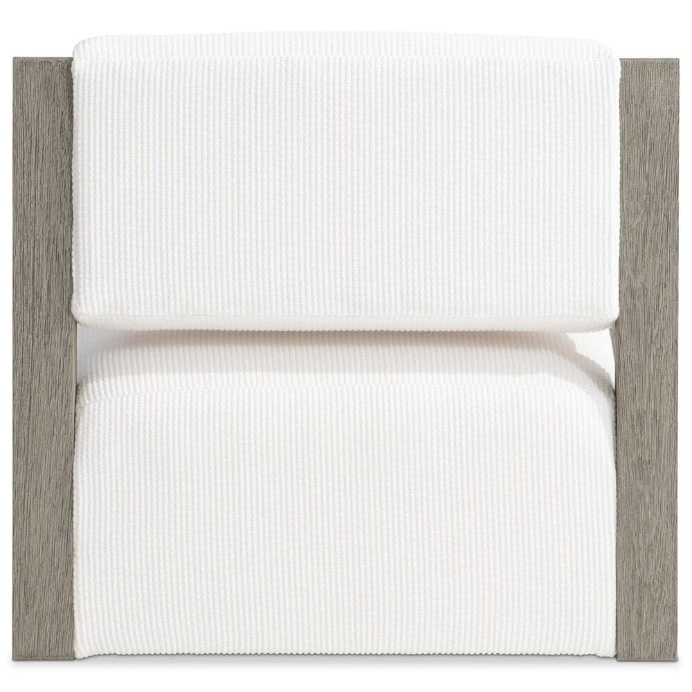 Bernhardt Leilani Outdoor Swivel Chair in White Cream, , large