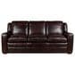Bordeaux & Co 3-Piece Stationary Leather Living Room Set in Berlin Dark Brown, , large