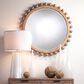 Splendor Living 37" Vernon Round Wall Mirror in Natural, , large