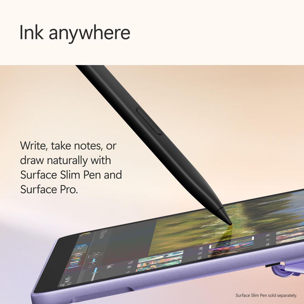 Microsoft Surface Pro Copilot+ PC 12&quot; Touch-Screen Tablet - Qualcomm Snapdragon X Plus - 16GB RAM - 512GB UFS - Windows 11 Home - Wi-Fi Only - Violet - Device Only - &#40;Latest Model&#41;, , large