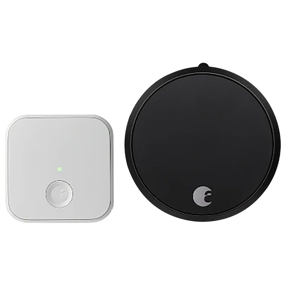 August Smart Lock Pro and Connect Bundle in Dark Gray, , large