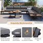 HOMLUX 6-Piece Outdoor Sectional Set in Gray, , large