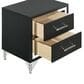 Coaster Tisdall and Lucia 4-Piece Eastern King Bedroom Set in Black and Chrome, , large