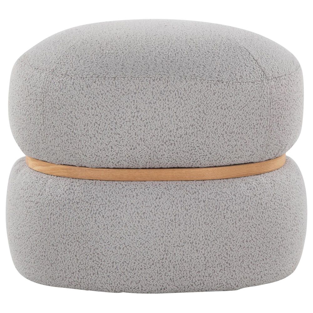 Lumisource Cinch Pouf Ottoman in Grey, , large