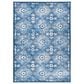 Safavieh Martha Stewart 5"3" x 7"6" Navy and Creme Area Rug, , large