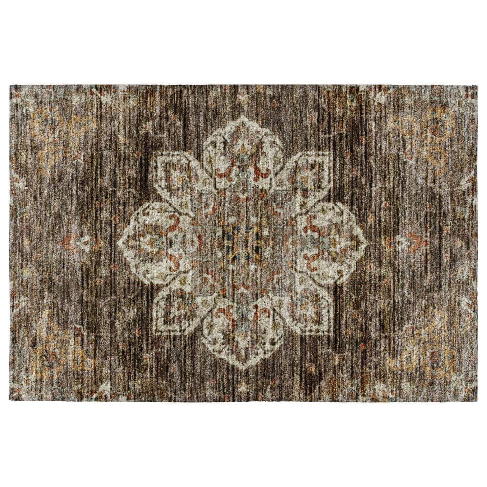 Dalyn Rug Company Silk Road Chocolate, Ivory, Gold, Copper, Gray and Taupe 2"6" x 3"10" Area Rug, , large