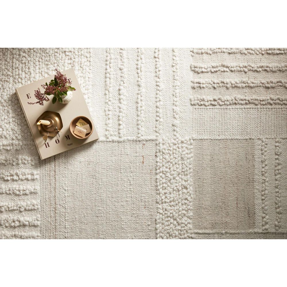 Loloi Manfred 7&#39;9&quot; x 9&#39;9&quot; Ivory and Pebble Area Rug, , large