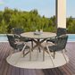 Blue River Nabila Outdoor Dining Chair with Charcoal Rope in Light Teak (Set of 2), , large
