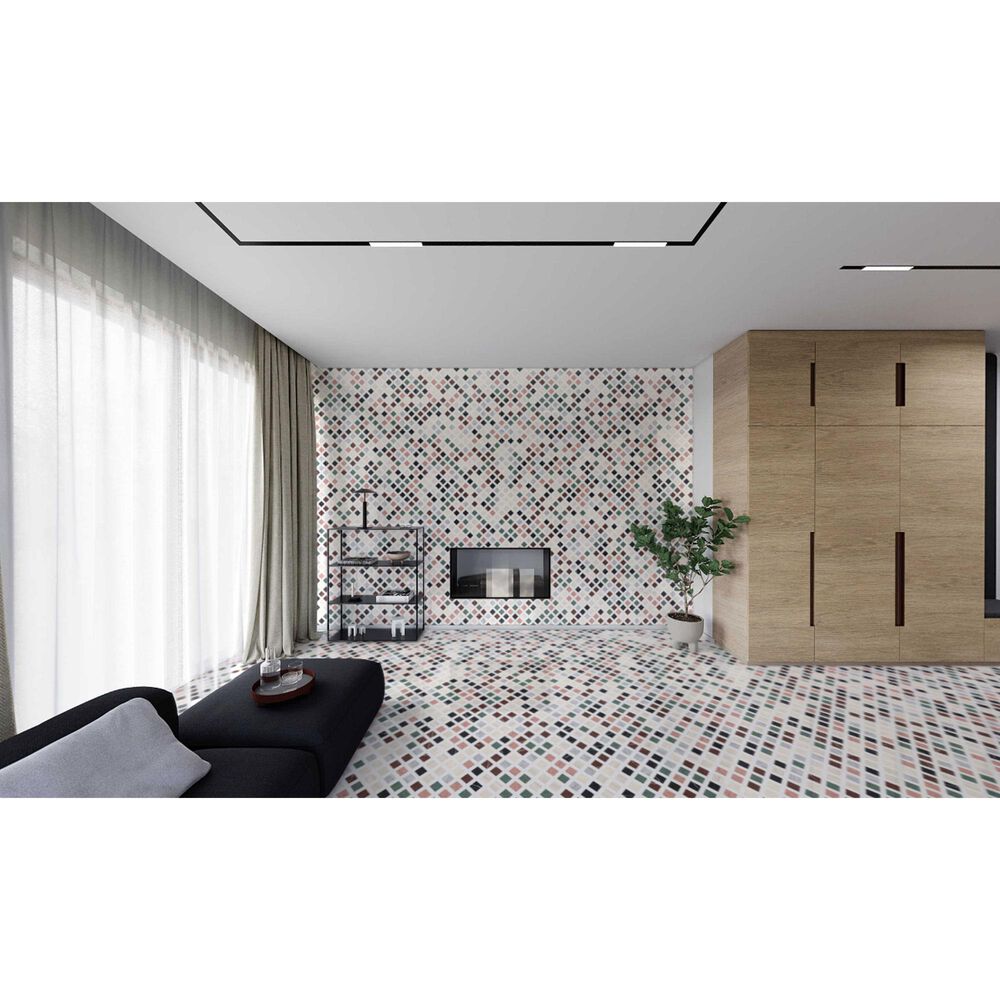 Soho Studio Chosen Multicolor 11.92" x 11.92" Marble Mosaic Sheet, , large