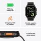 Apple Watch Ultra 3 (GPS+Cellular) 49mm Titanium Case with Black/Charcoal Trail Loop - M/L in Black and 2-Year AppleCare+, , large