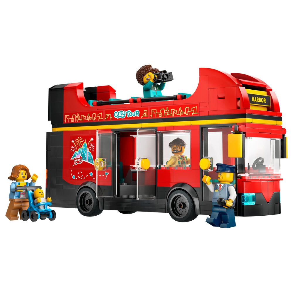LEGO City Red Double-Decker Sightseeing Bus, , large