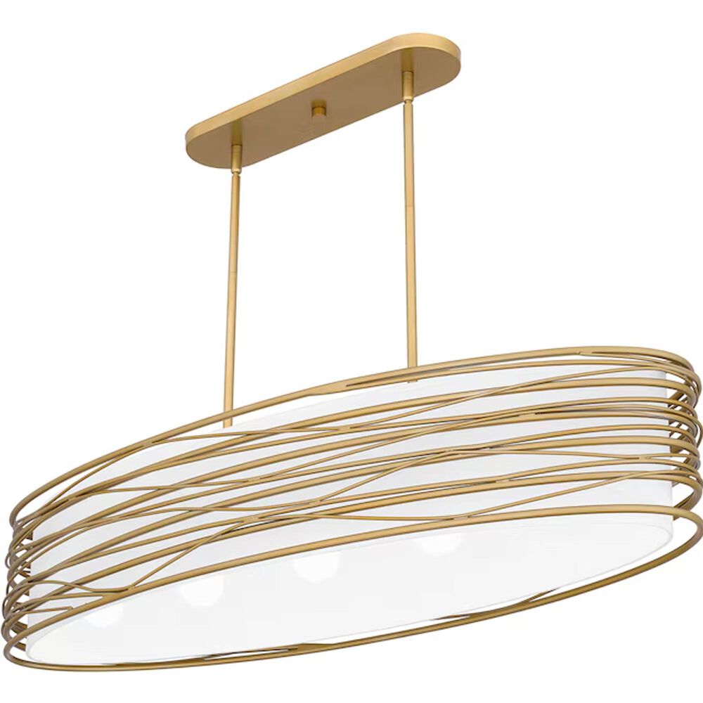 Quoizel Spiral 5-Light Chandelier in Light Gold, , large