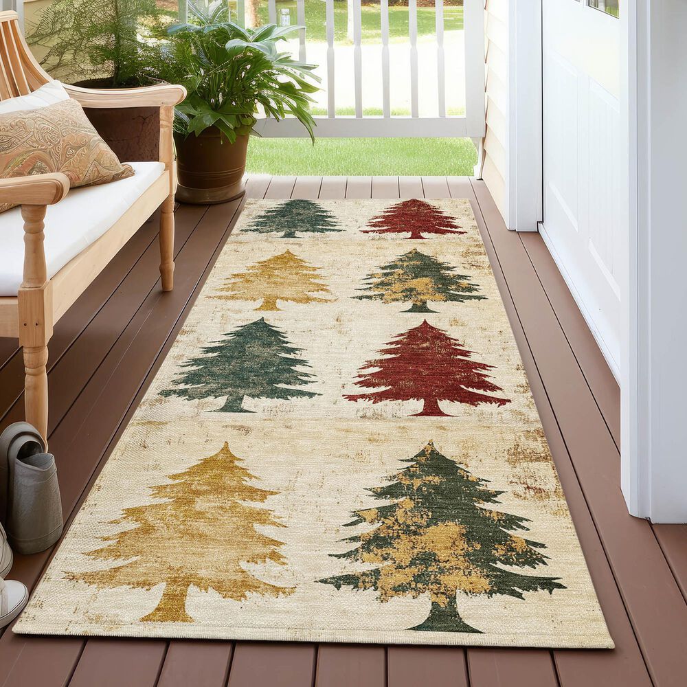 Dalyn Rug Company Wonderland WN19 2&#39;3&quot; x 7&#39;6&quot; Ivory Indoor/Outdoor Runner, , large