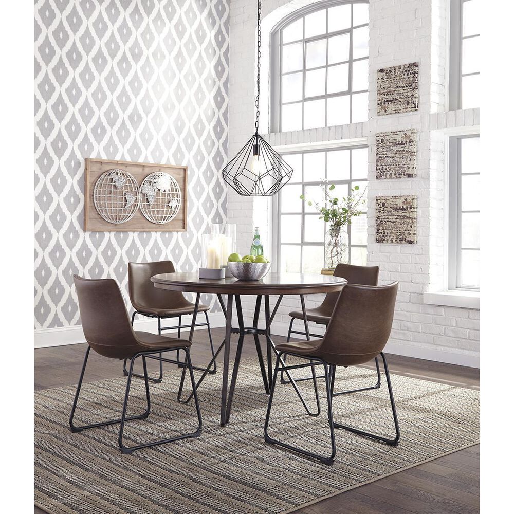 Ashley Centiar Side Chair in Brown and Black, , large