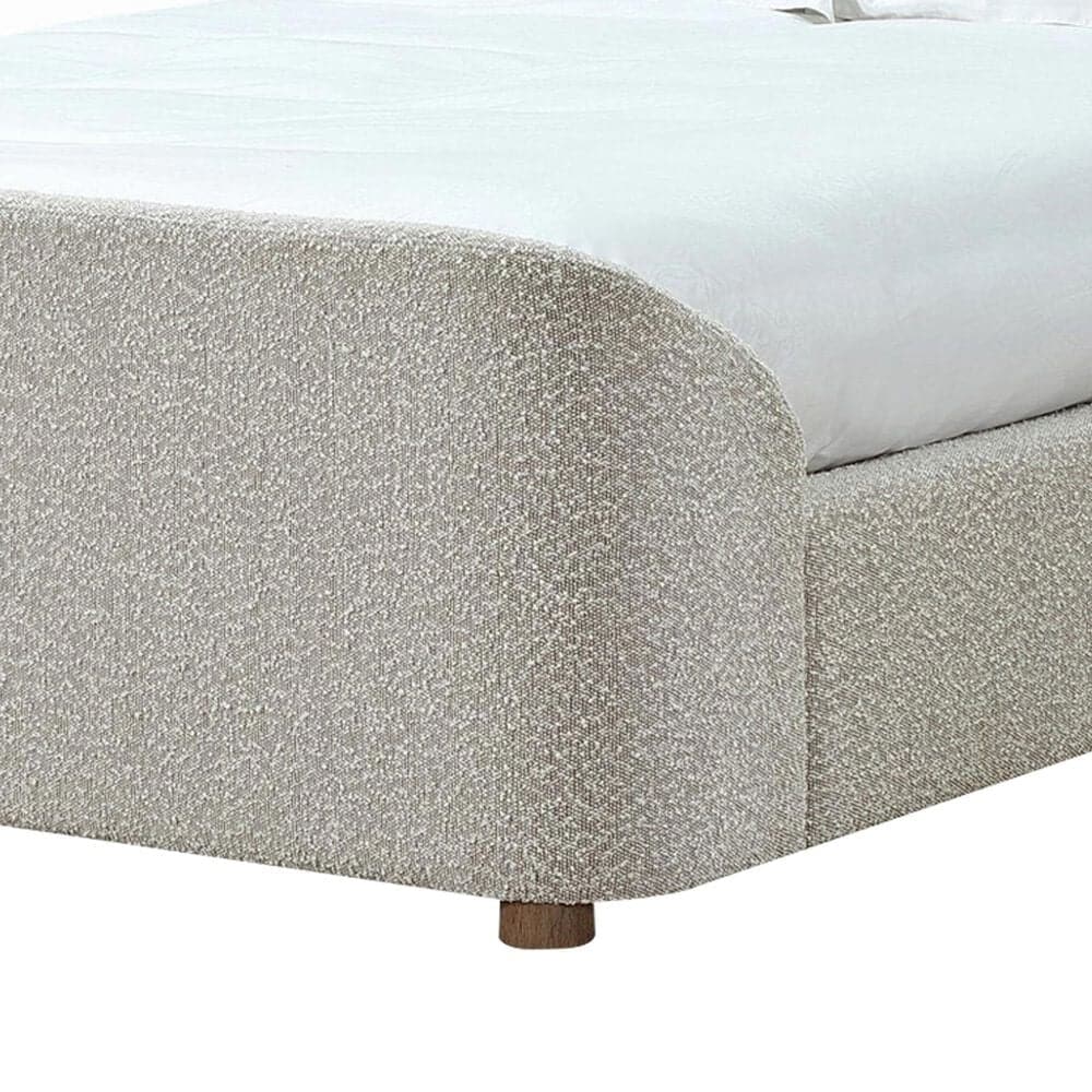 Urban Home Kiki Upholstered Platform Bed in Cotton Ball Boucle (2026), , large