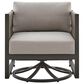 Hearth and Haven Mareike Outdoor Patio Swivel Glider Lounge Chair in Gray, , large