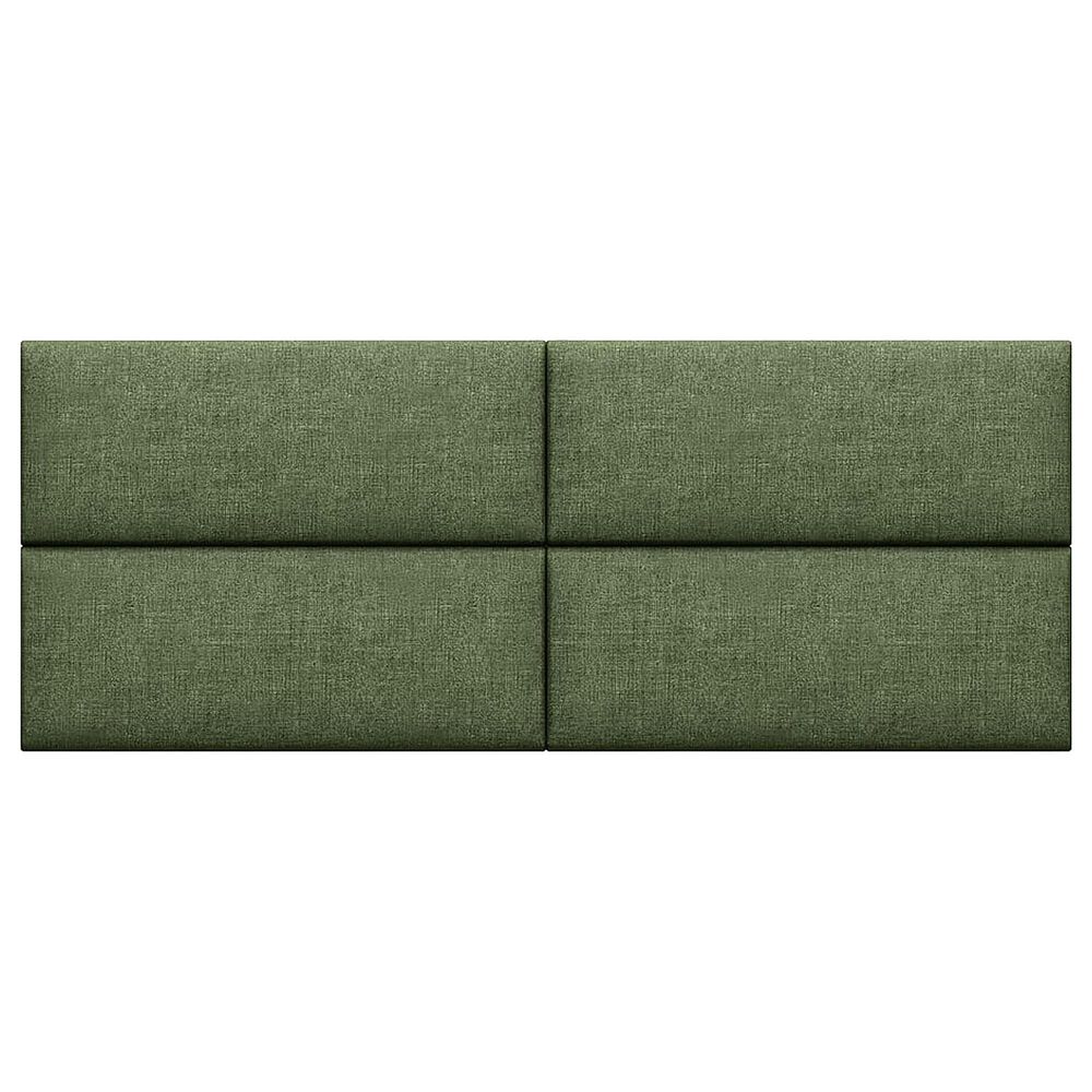 Jaxx Panelist Upholstered Queen Headboard Panel in Cypress Green (Set of 4), , large