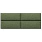 Jaxx Panelist Upholstered Queen Headboard Panel in Cypress Green (Set of 4), , large