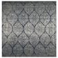 Safavieh Madison MAD604G 4" Square Navy and Silver Area Rug, , large