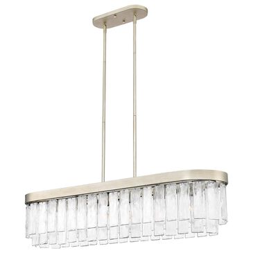 Golden Lighting Ciara 6-Light Linear Pendant in White Gold, , large