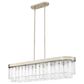 Golden Lighting Ciara 6-Light Linear Pendant in White Gold, , large