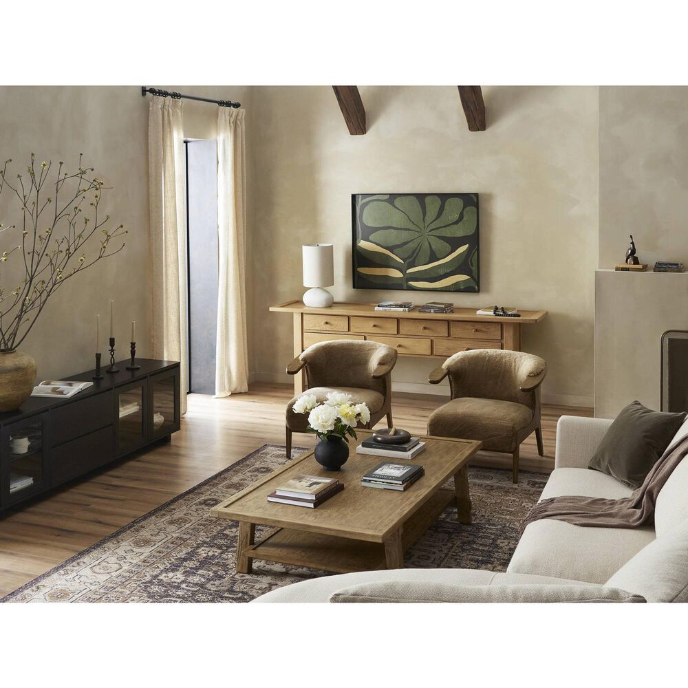 Four Hands Fabian Accent Chair in Desert Shearling, , large