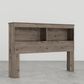 Lemoore Essential Full/Queen Bookcase Headoard in Weathered Grey Ash, , large