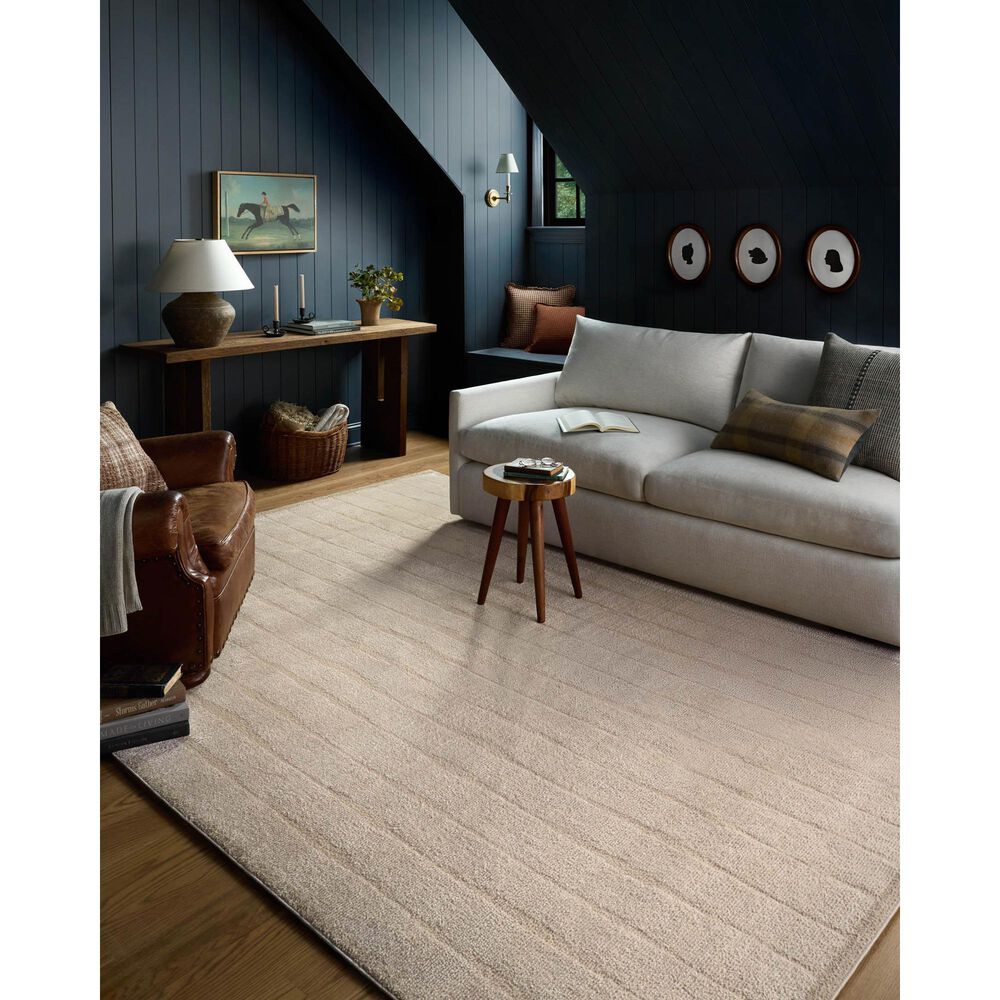 Chris Loves Julia x Loloi Calvin Ivory and Oatmeal 9'6" x 12'6" Area Rug, , large