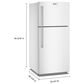 Maytag 19 Cu. Ft. Top Freezer Refrigerator with Garage Mode in White, , large