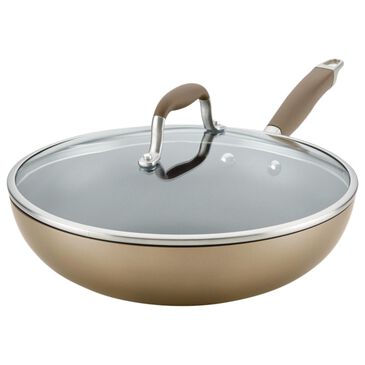 Anolon 12" Covered Ultimate Pan in Bronze, , large