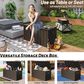 HOMLUX 190-Gallon Outdoor Storage Deck Box in Brown, , large