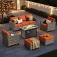 HOMLUX 6-Piece Patio Set in Orange, , large